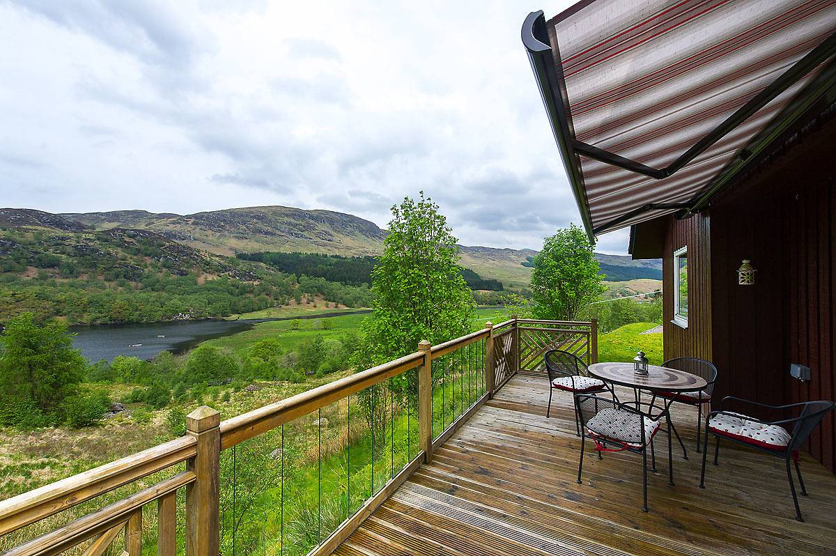 Kingfisher Lodge with sensational loch views in Stirling und Umgebung