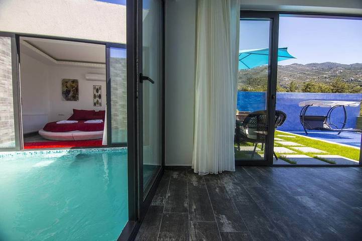 Romantischer Luxus-Flitterwochen-Urlaub in den Hügeln oberhalb von Kalkan in ländlicher Idylle in Kaş, Saklıkent