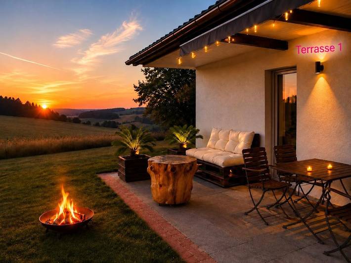 Ferienhaus für 4 Personen, mit Terrasse und Garten sowie Sauna und Ausblick in Frankenberg (Eder)