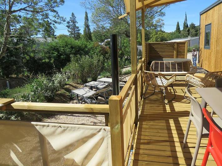 Domaine De La Bergerie - Mobilheim 6 personen - Premium Spa - 3 Schlafzimmer - 6 Personen in Roquebrune-sur-Argens, Mittelmeerküste (Frankreich)