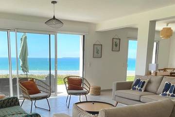 Cottage pour 8 personnes, avec jardin dans Plage Kervel