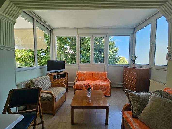 Appartement de vacances pour 4 personnes, avec Balcon ainsi que Terrasse et Jardin