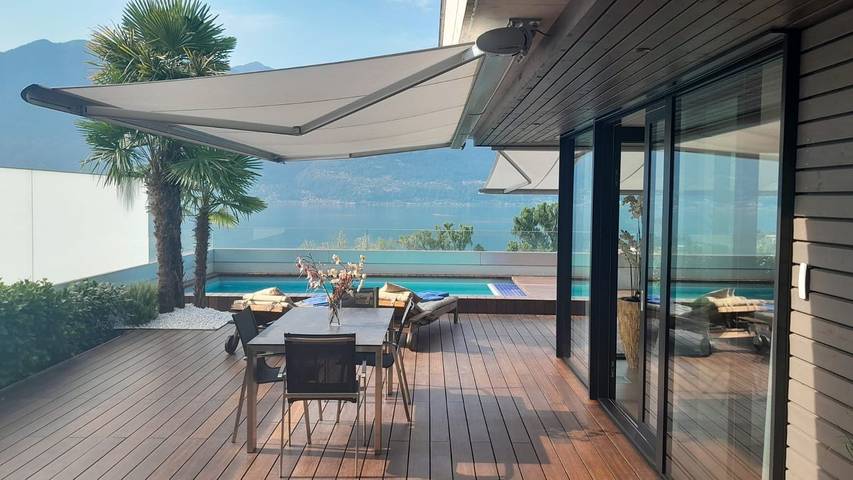 Ferienwohnung für 2 Personen, mit Terrasse und Pool sowie Seeblick im Tessin - 2