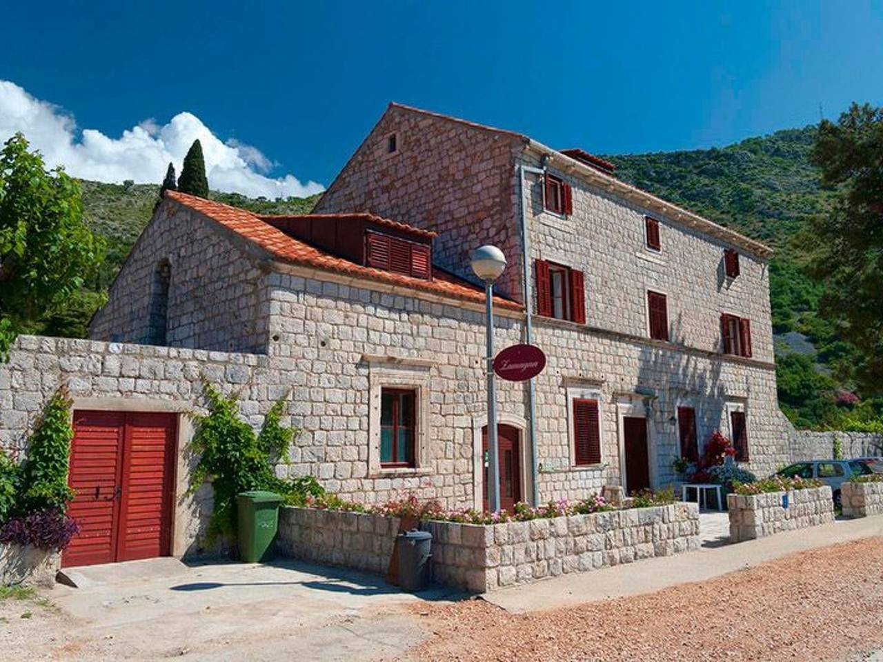 Privatzimmer im Schloss Seefront Zamagna, Mali Zaton No. 2 in Zaton, Grad Dubrovnik