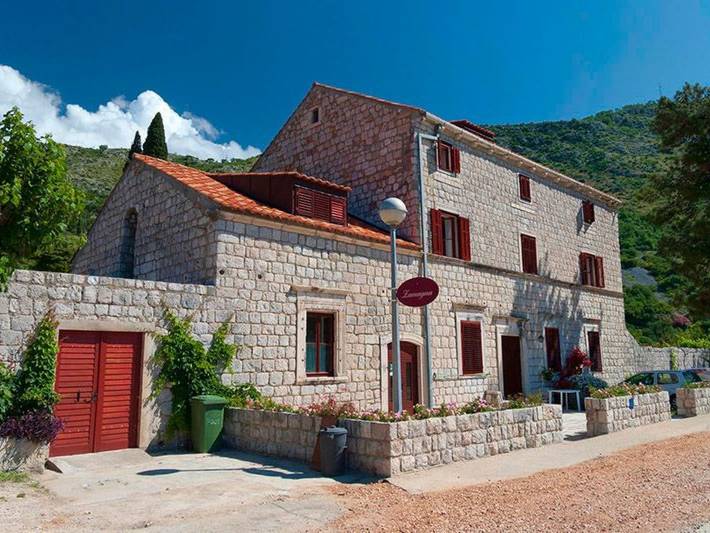Privatzimmer im Schloss Seefront Zamagna, Mali Zaton No. 2 in Zaton, Grad Dubrovnik