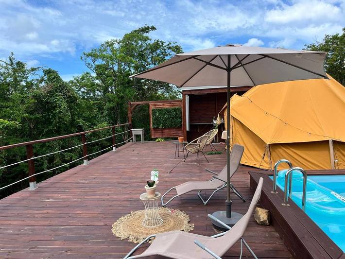 Tente pour 2 personnes, avec piscine en Guadeloupe - 2