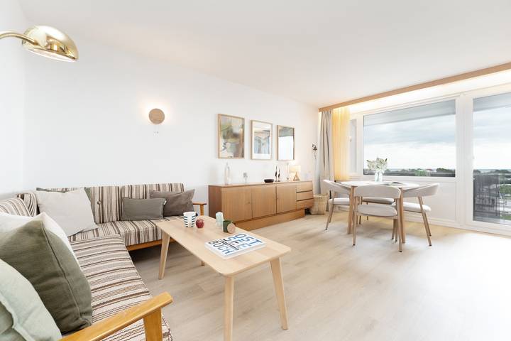 Ferienwohnung mit Meerblick für 2 Personen, mit Balkon