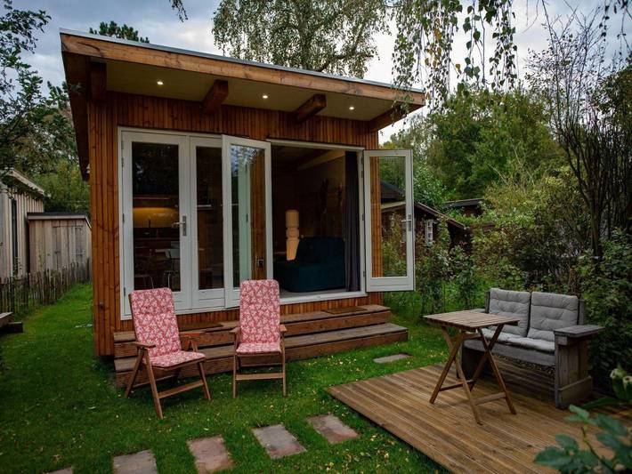 Ferienhaus für 2 Personen, mit Terrasse und Pool sowie Sauna und Garten, kinderfreundlich in Sint Maartensvlotbrug