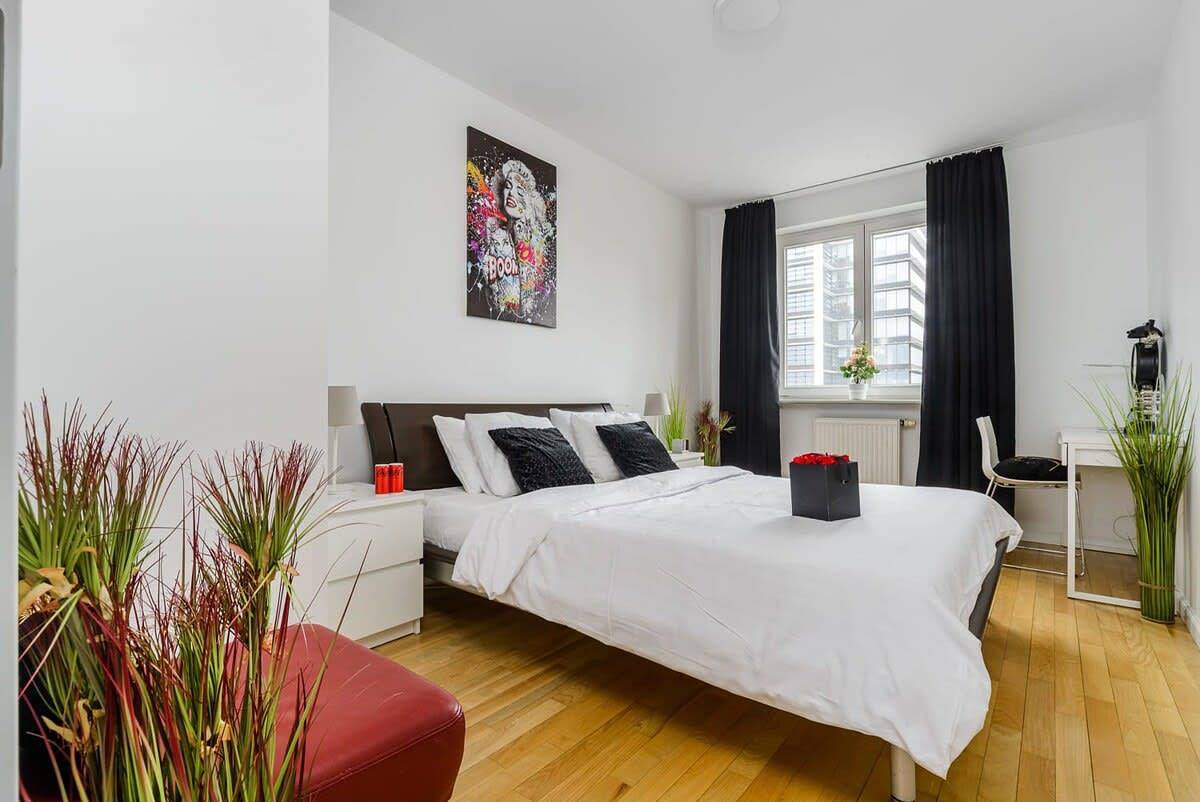 Ganze Wohnung, Ferienwohnung für 8 Personen mit Balkon/Terrasse in Warschau, Masowien