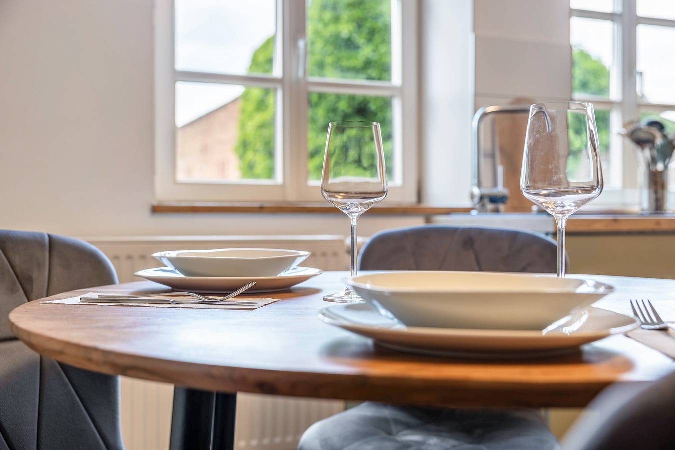 Ganze Wohnung, Apartment 'Ferienwohnung Zeitlos Wriezen 2' mit privater Terrasse, Garten & Wlan in Wriezen, Märkische Schweiz-Oderland