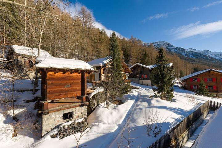 Ganze Ferienwohnung, Spieliweida - 8-Bettwohnung in Grächen, Walliser Alpen