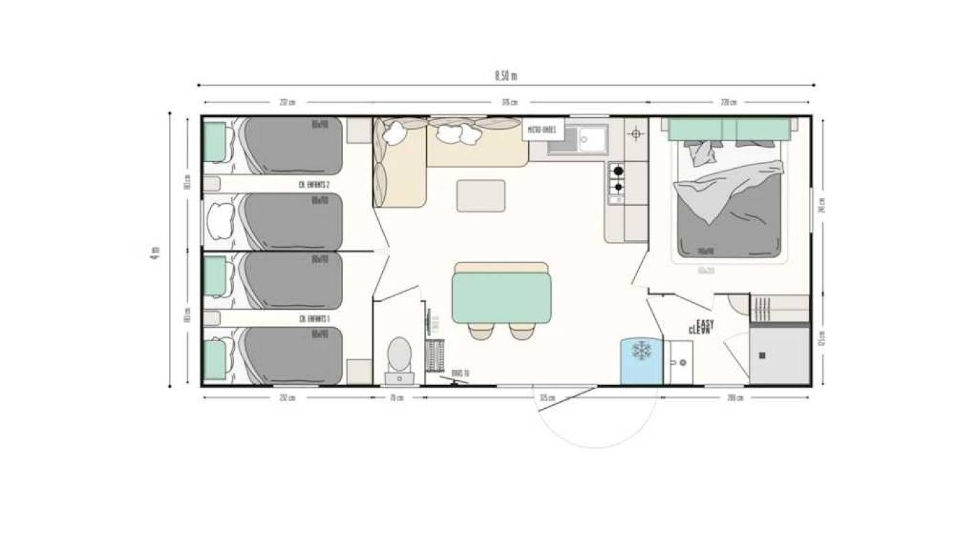 Camping 3 étoiles - Piscine  - ccbbhib in Bois de Cise, Mers-les-Bains