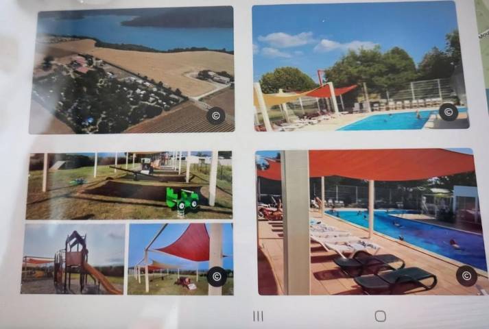Camping pour 2 personnes, avec piscine ainsi que jardin et vue