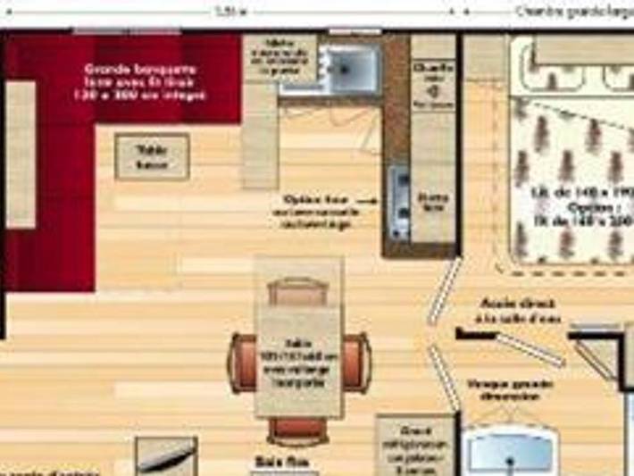 Camping Le Clos de Balleroy - Mobilhome 5 personnes - Super Titania in Balleroy, Région de Bayeux