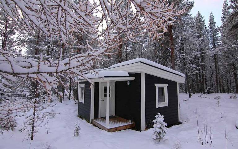 Fjellhytte for 4 personer, Hage og Sauna i tillegg til Innsjøutsikt og Utsikt i Kiruna