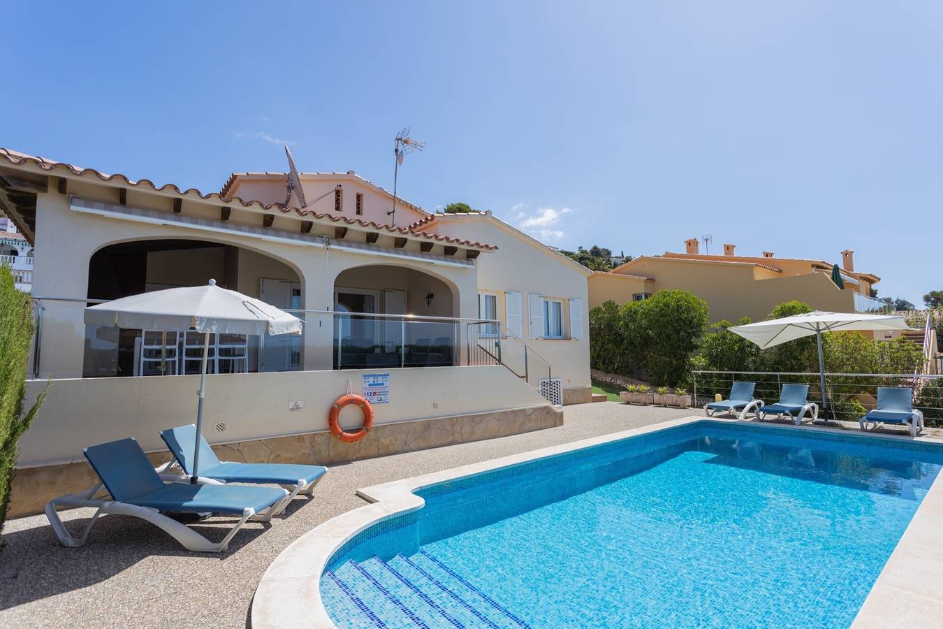 Ferienhaus "Villa Primavera" mit Meerblick und Pool in Sant Jaume, Alaior Gemeinde