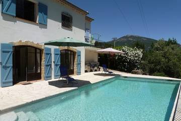 Location de vacances pour 8 personnes, avec balcon et jardin à Le Bar-sur-Loup