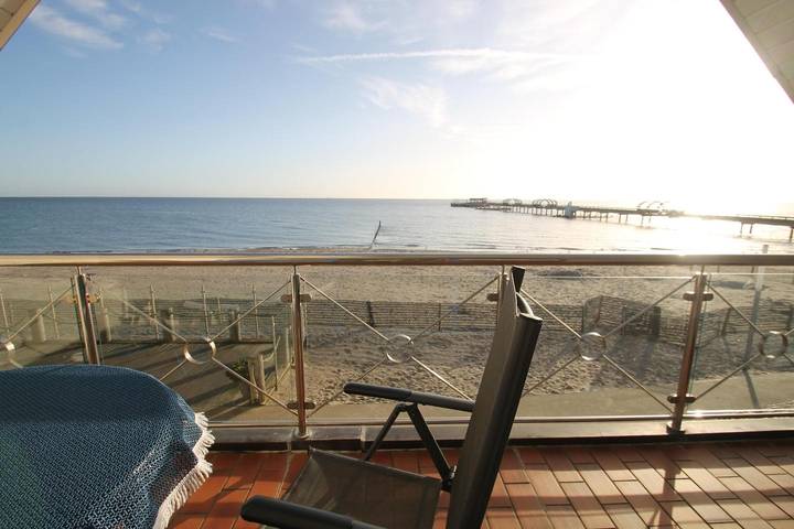 Ferienwohnung mit Meerblick für 3 Personen, mit Balkon und Balkon/Terrasse