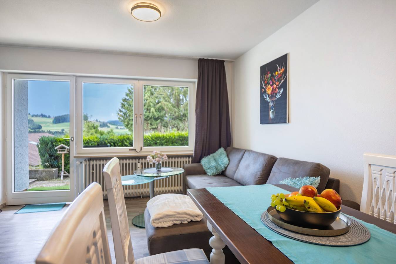 Ganze Wohnung, Apartment „Hochgratblick“ mit Bergblick, privater Terrasse und Wlan in Oberreute, Bayerisch Schwaben