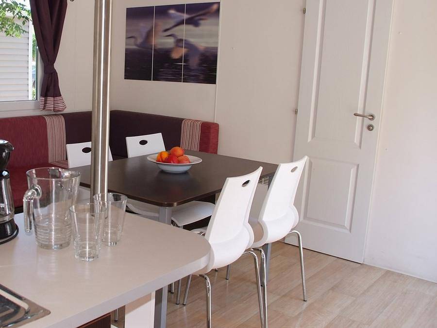 Camping Tikayan Clau Mar Jo - Mobilheim 6 personen - Colorado Eco - 2 Schlafzimmer - Klima - Tv in Bormes-les-Mimosas, Toulon Region