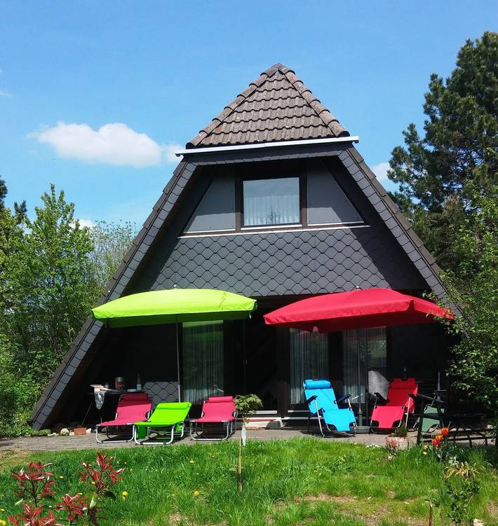 Ferienhaus für 6 Personen, mit Ausblick und Garten