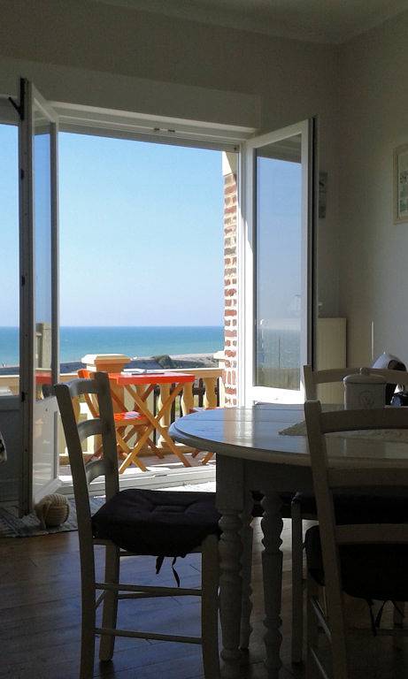 Appartement entier, 25* Appt Laure Alice 3*, Rdc,Face à la mer, Terrasse et pkg privé in Woignarue, Région d'Abbeville