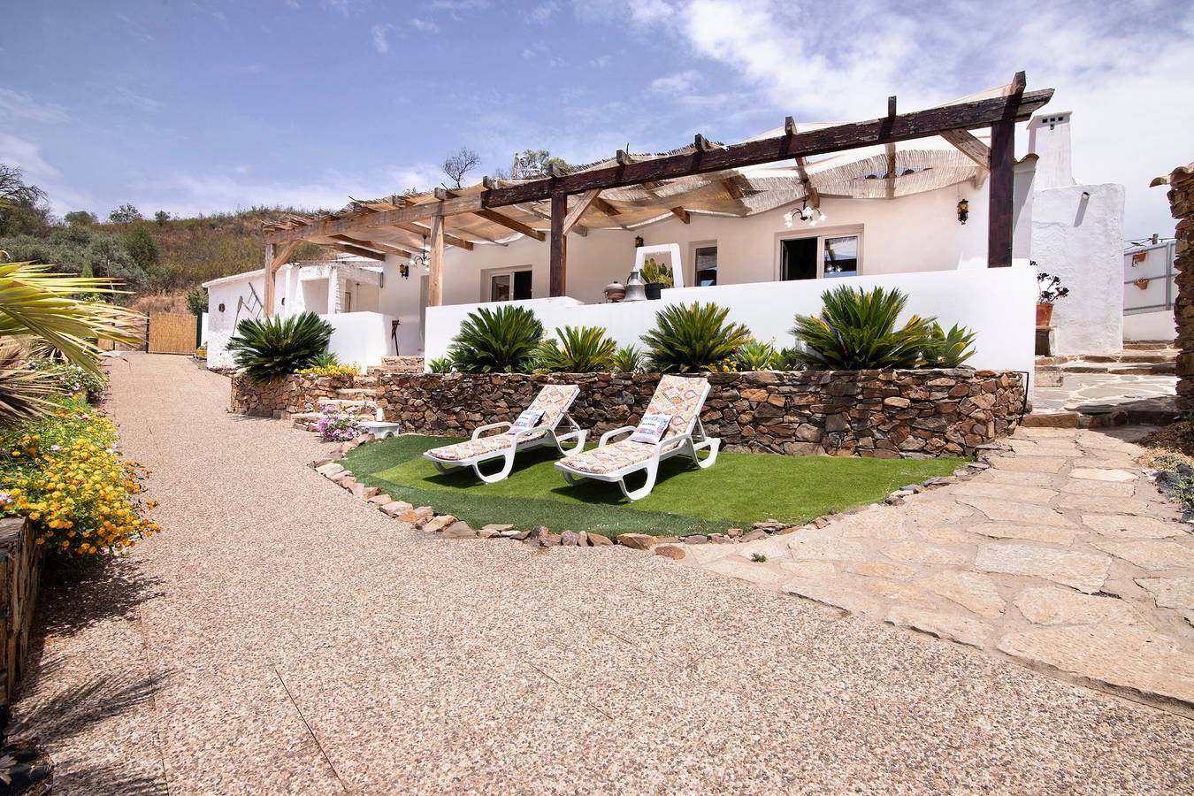 Ferienhaus 'Silêncio' mit Bergblick, Wlan und Klimaanlage in Tavira (Santa Maria), Faro Distrikt