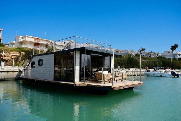 Boot für 7 Personen, mit Terrasse und Ausblick
