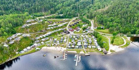 Bungalow für 6 Personen, mit Garten und Ausblick sowie Seeblick in Norwegen