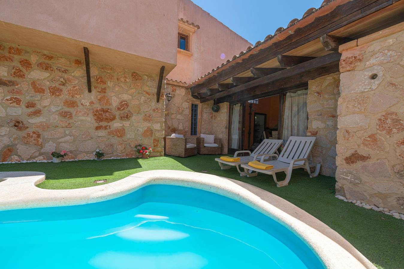 Residenz für 6 Personen mit Pool in Porreres, Mallorca Süden