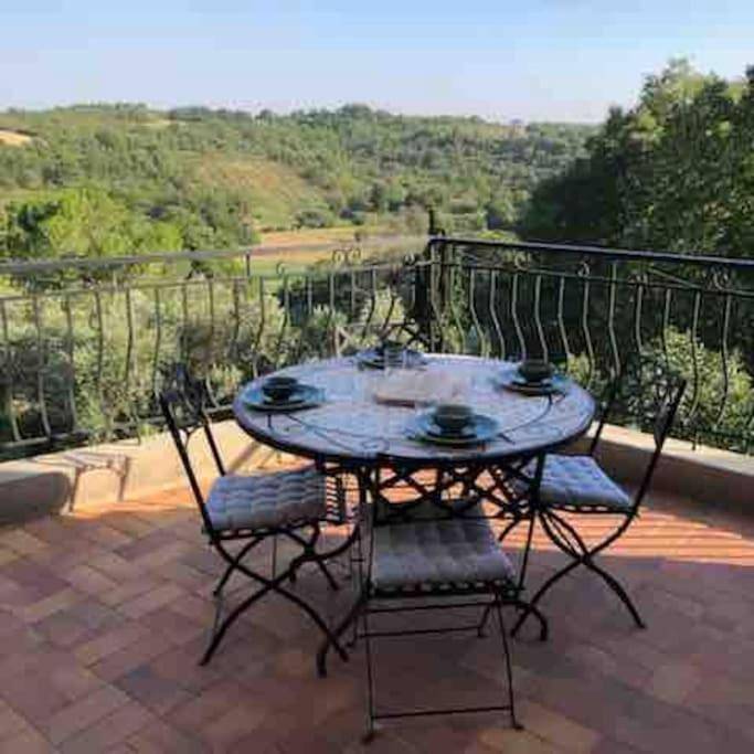 Maison de vacances pour 4 personnes, avec balcon ainsi que vue et jardin