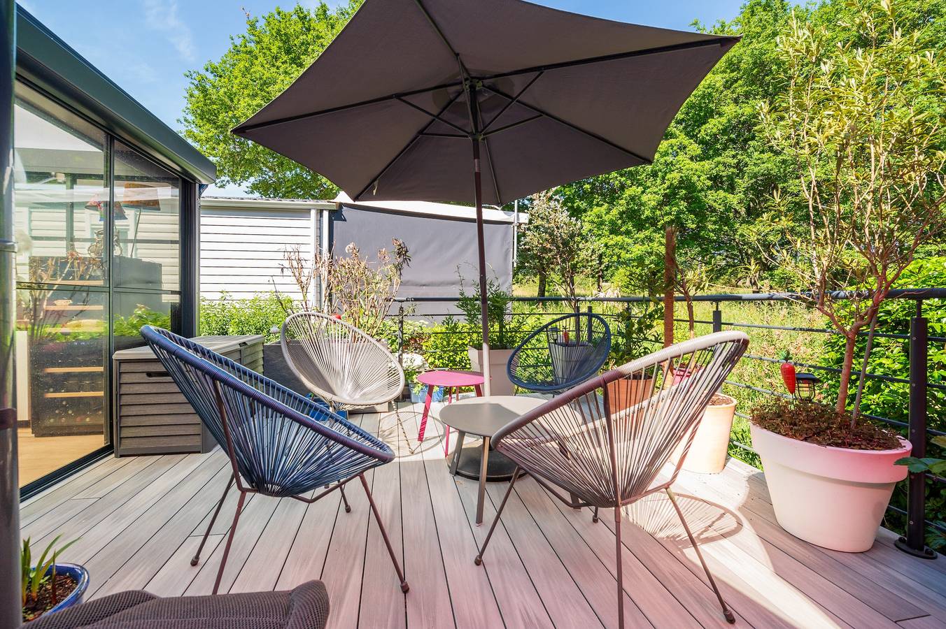 Mobil Home 'Premium' con piscina compartida, Wi-Fi y aire acondicionado in Erdeven, Côte des Mégalithes