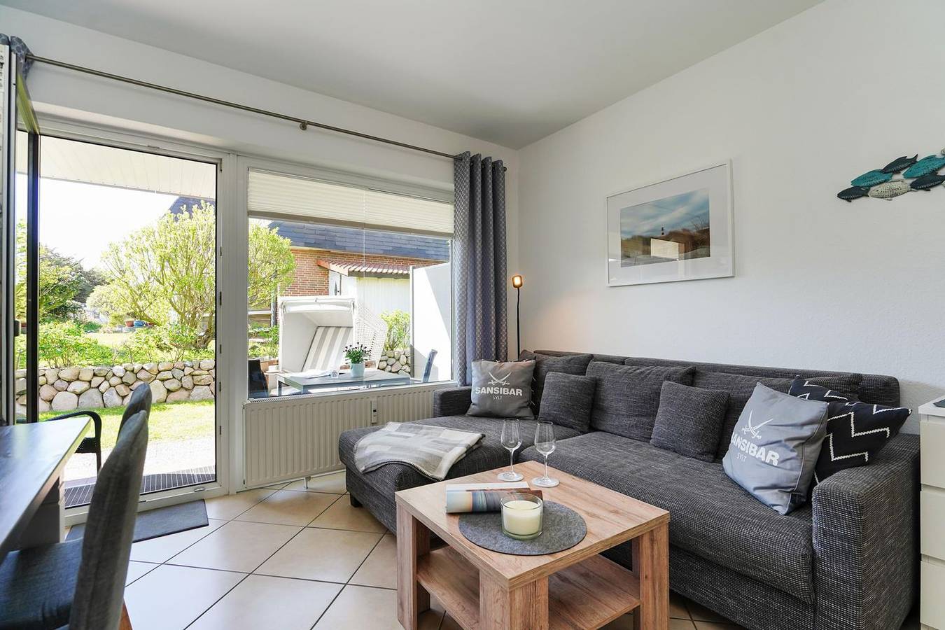Ganze Wohnung, Nordstern – 3-Zimmer-App. für 4 Personen mit Terrasse, Stellplatz, Wlan. in Westerland, Sylt (Gemeinde)