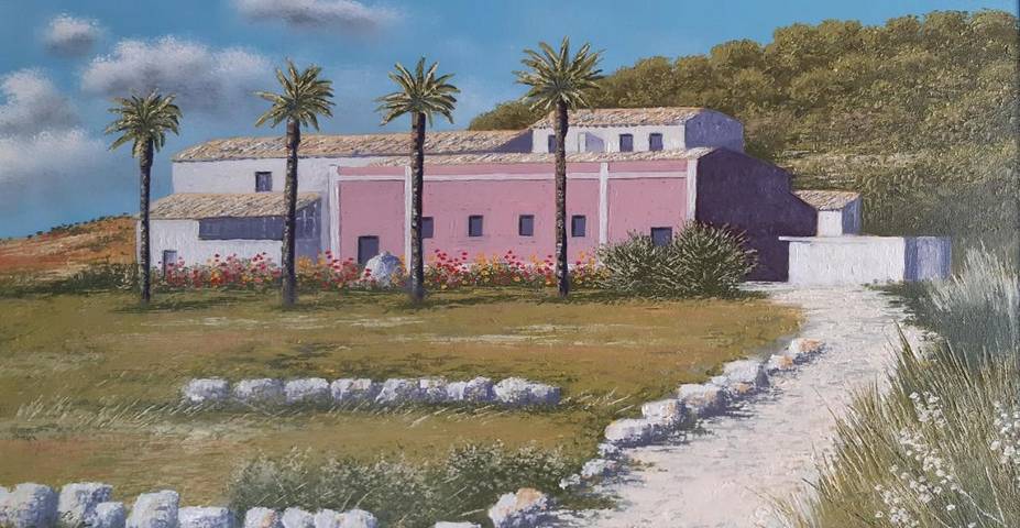 Agriturismo per 2 persone, con Terrazza e Giardino nonché Piscina e Panorama a Menfi