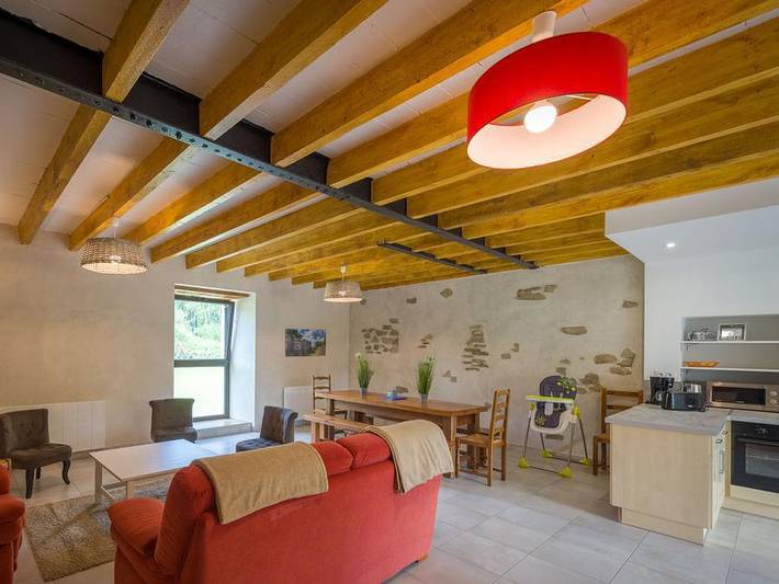 Camping Sites et Paysages - L'Etang de Brissac  - Landhaus 8 personen - Premium Anjou 4 Zi. - 100m² - Tv - Geschirrspülmaschine - 2 Bäder in Brissac-Quincé, Loire-Tal