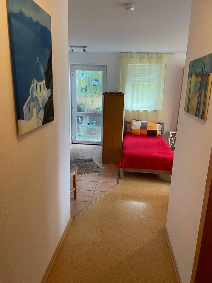Ganze Wohnung, Ferienwohnung Ingrid Rautenberg" mit privater Terrasse, privatem Garten und Wi-Fi in Krautheim, Hohenlohe