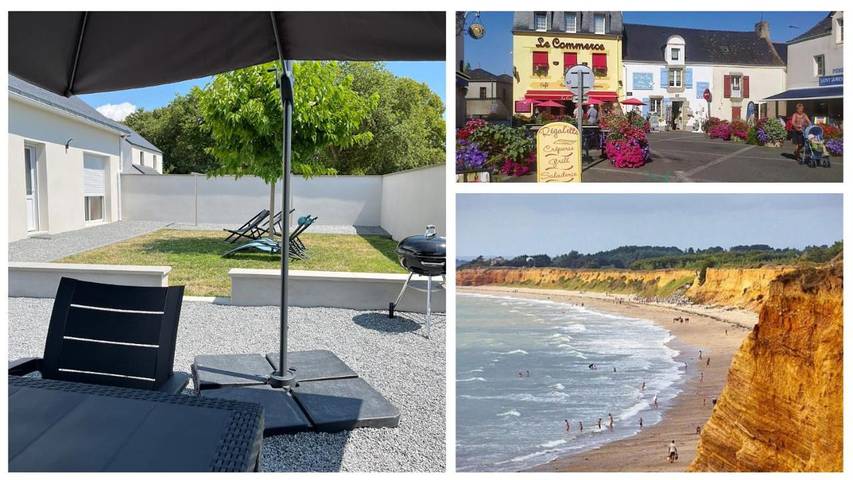 Location de vacances pour 6 personnes, avec Terrasse et Jardin dans Plage Poudrantais