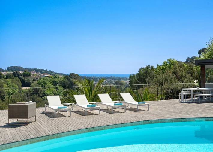 Villa pour 8 personnes, avec jardin et vue ainsi que piscine et sauna, animaux acceptés à Biot - 4