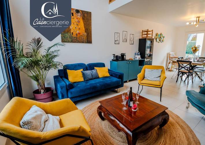 Location de vacances pour 6 personnes, avec Terrasse ainsi que Jardin et Vue à Bénouville