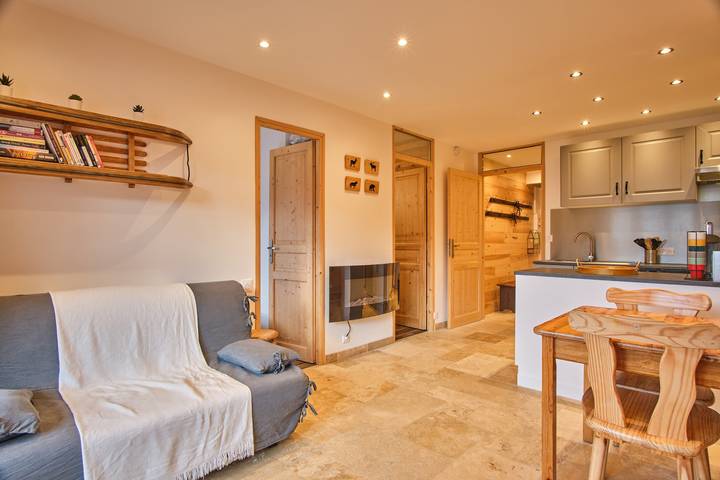 Geheel appartement, Appartement "Résidence 17" met bergzicht en balkon in Mont-de-Lans, Les Deux Alpes