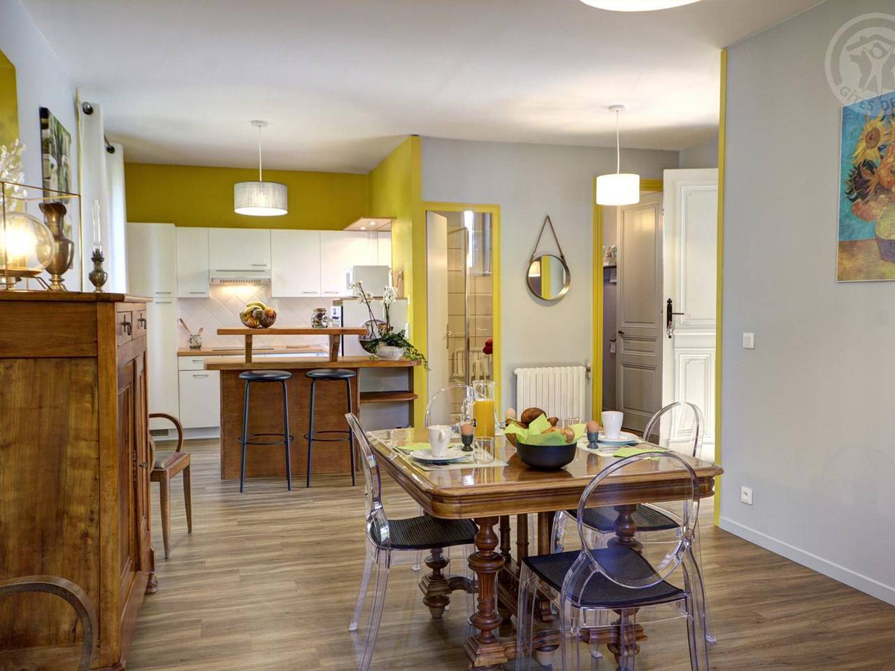 Appartement entier, Appartement charmant avec jardin - 2 pers. in Andrézieux-Bouthéon, Montbrison