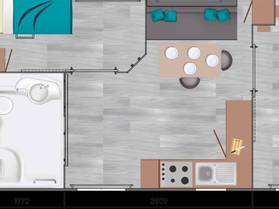 Camping de Rhuys - Camping Paradis - Mobilheim 4 personen - Pmr Premium in Theix, Côte des Mégalithes