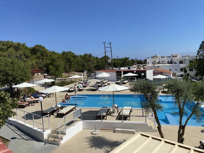 Vakantiewoning voor 2 personen, met tuin en uitzicht op zee op Rhodos