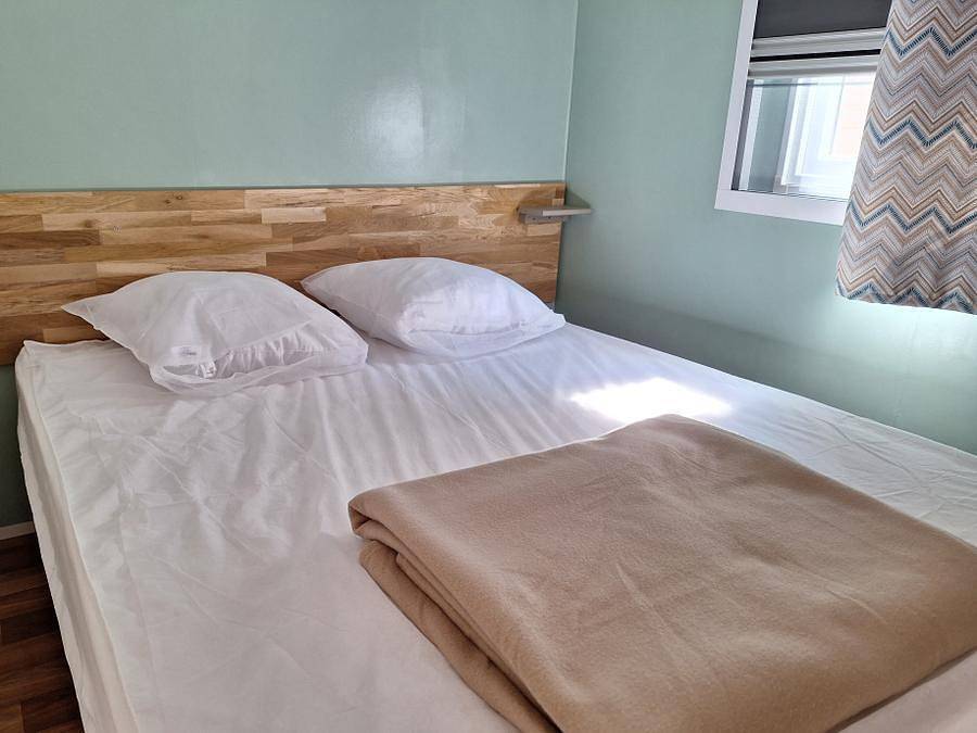 Flower Camping Le Saint Michelet - Mobilheim 5 personen - 2 Zimmer Domino - Klimaanlage Komfort 24m² in Goudargues, Nimes und Umgebung