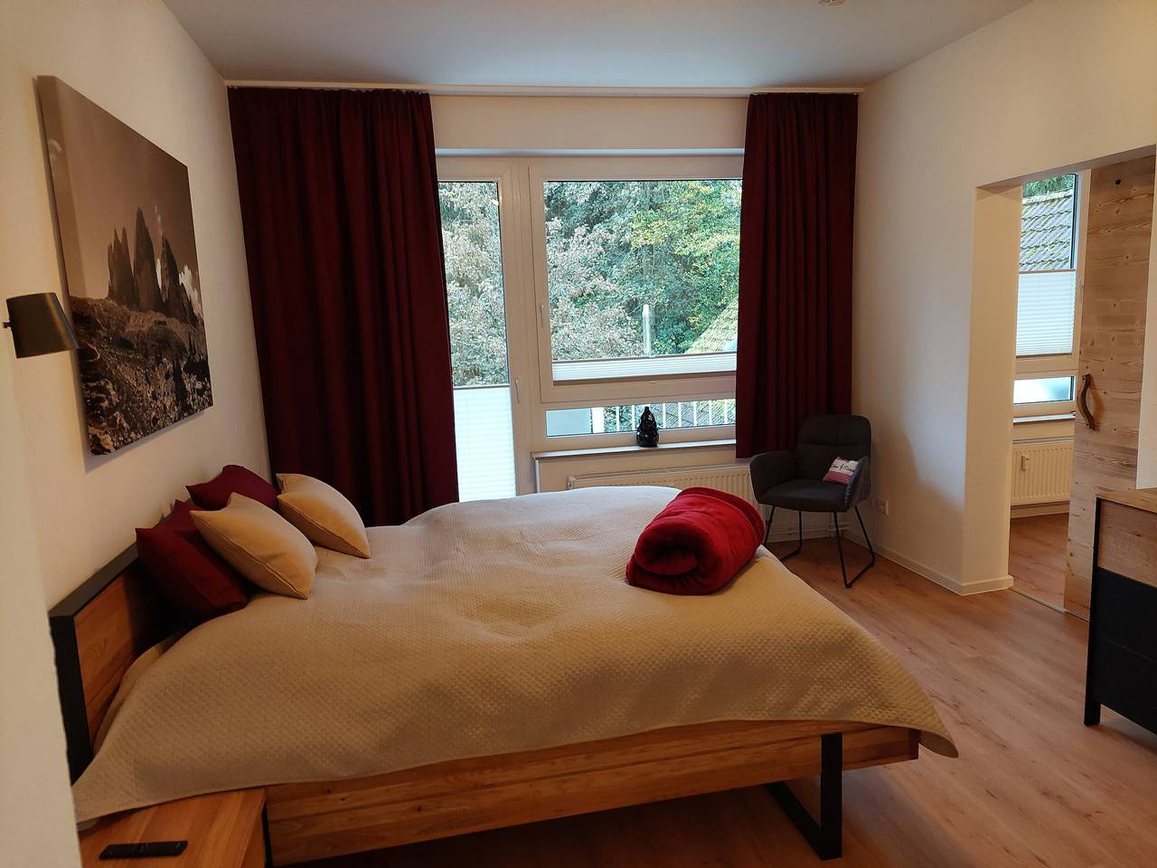 Ganze Wohnung, Ferienwohnung 'Bocksberg-Lodge' mit Balkon und Wi-Fi in Goslar, Harzvorland