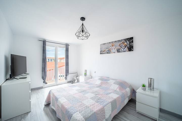 Gîte pour 6 personnes, avec balcon et piscine à Le Barcarès - 4