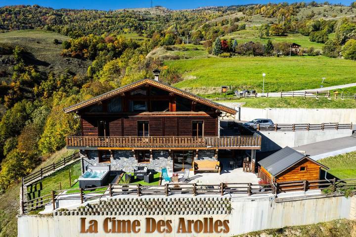 Chalet pour 5 personnes, avec jardin et sauna ainsi que jacuzzi et terrasse dans Paradiski