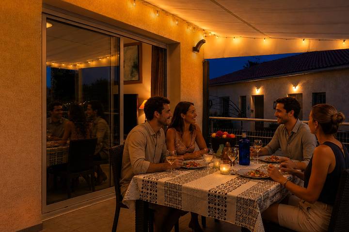Location de vacances pour 4 personnes, avec terrasse ainsi que jardin et piscine, adapté aux familles à Cervione - 2