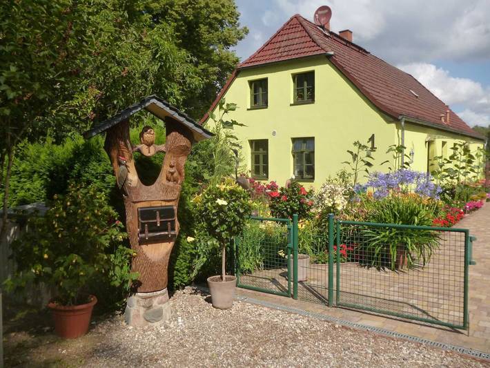 Ferienwohnung für 3 Personen, mit Terrasse und Garten, kinderfreundlich in Kargow