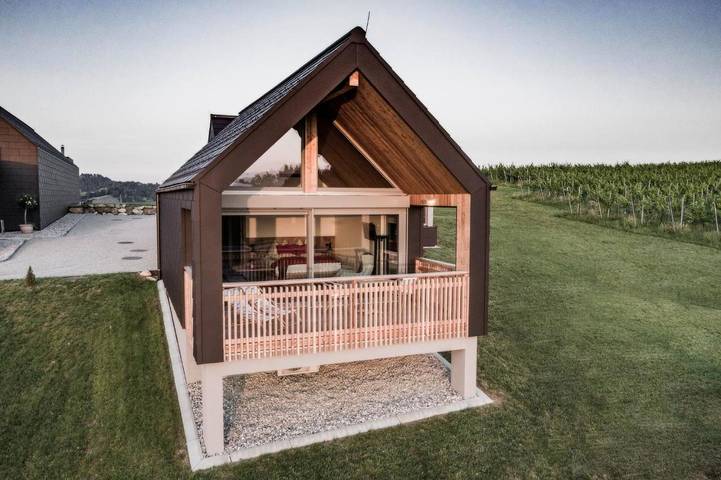 Ferienhaus für 2 Personen, mit Ausblick und Garten, mit Haustier